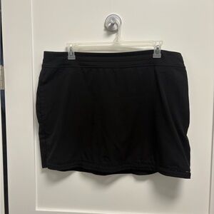 St. John's Bay Active Black Athletic Skort with Built-In Shorts XL